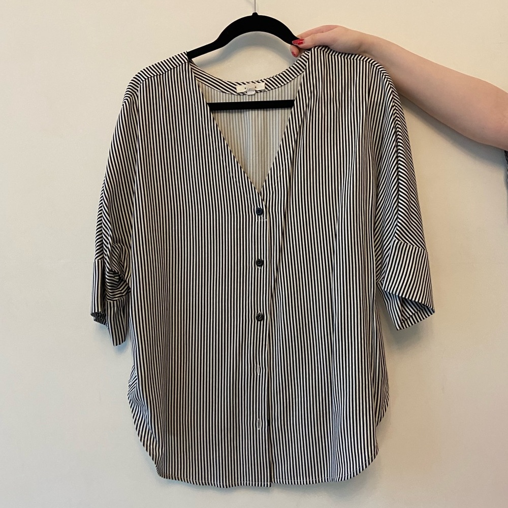 VETTA button down boyfriend shirt